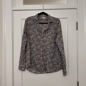 Ann Mashburn Liberty cotton fabric button down shirt
